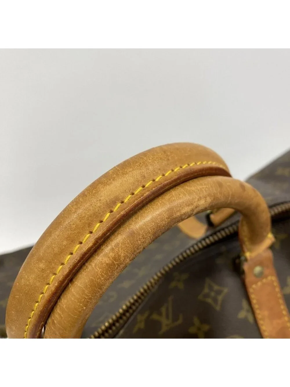 Louis Vuitton Boston Bag Monogram Keepall 60 Brown